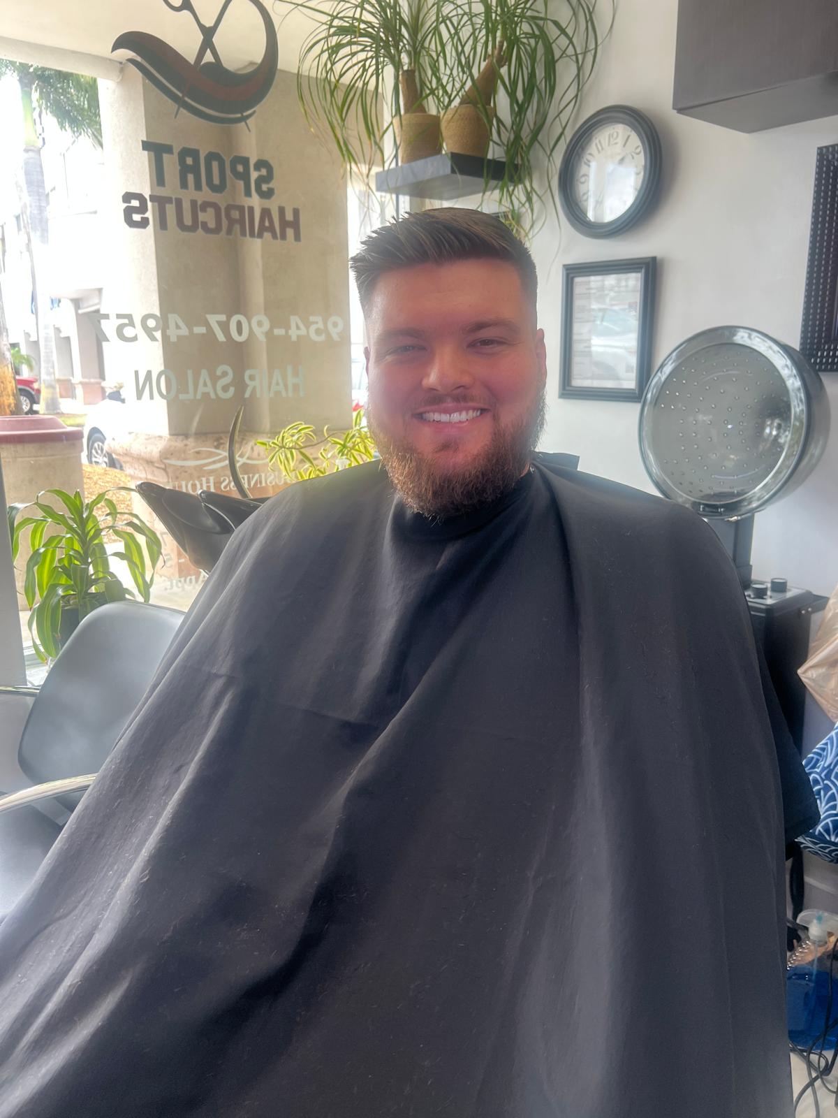 Men's haircut at Sport Haircuts