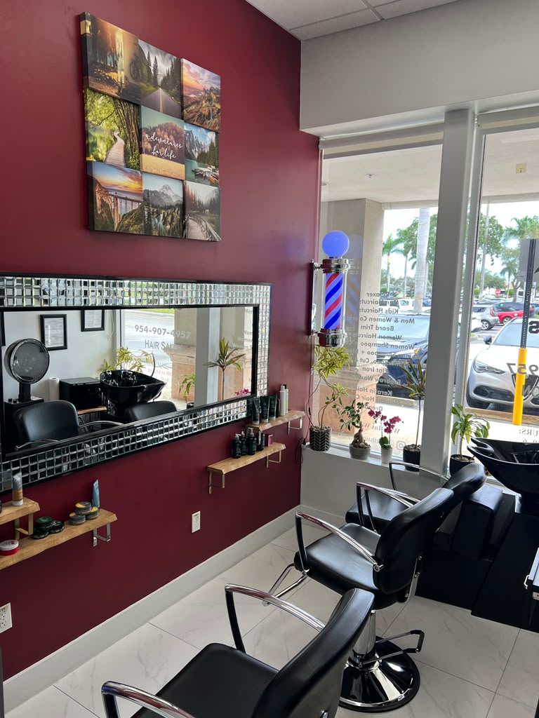 Inside the Sport Haircuts salon on Commercial Boulevard